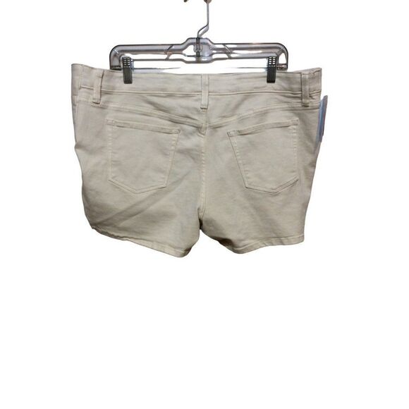 ISABEL Side Panels Short  14 Cream Cotton/Polyester/Spandex - Picture 2 of 4